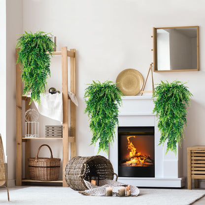 Artificial Hanging Plants Fake Hanging Plant Faux Hanging Boston Ferns Fake Ivy Vines Greenery