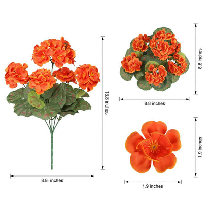 🔥Last Day 49% OFF🌼Artificial Geranium Flowers - UV resistant, Waterproof, Windproof