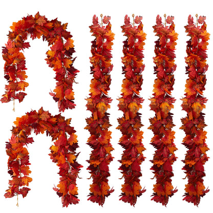 🔥Hot Sale 60% OFF - Artificial Maple Leaf Autumn Garland🍁
