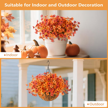 🔥Hot Sale Each Only $2.49🌼Lifelike UV-Resistant Autumn Flowers – Waterproof, Windproof & Perfect for Fall Decor 🍂