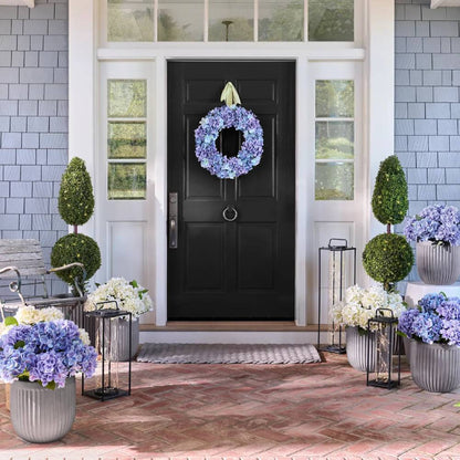 💥Last Day Only $3.99 Each💐Artificial Outdoor Hydrangea Flowers - UV resistant, Waterproof, Windproof