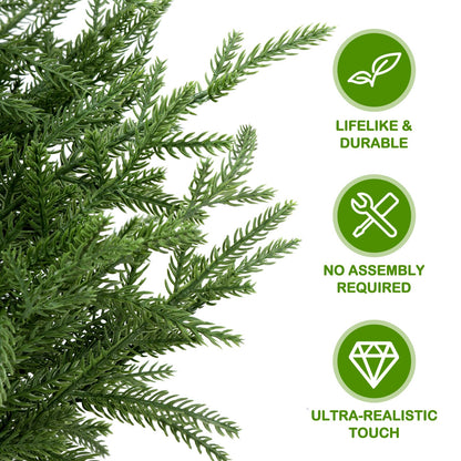 🎄Real Touch Norfolk Pine Topiary Tree - MINI CHRISTMAS TREE