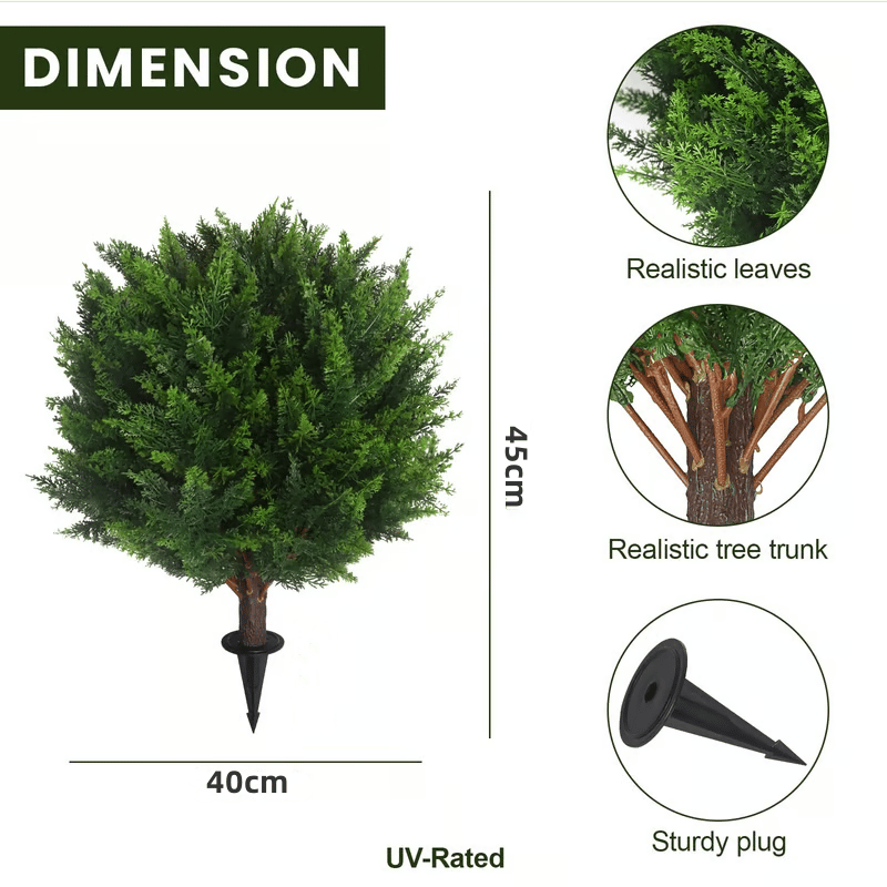 💥Summer Hot Sale🔥UV Resistant Artificial Cedar Topiary Tree🌲